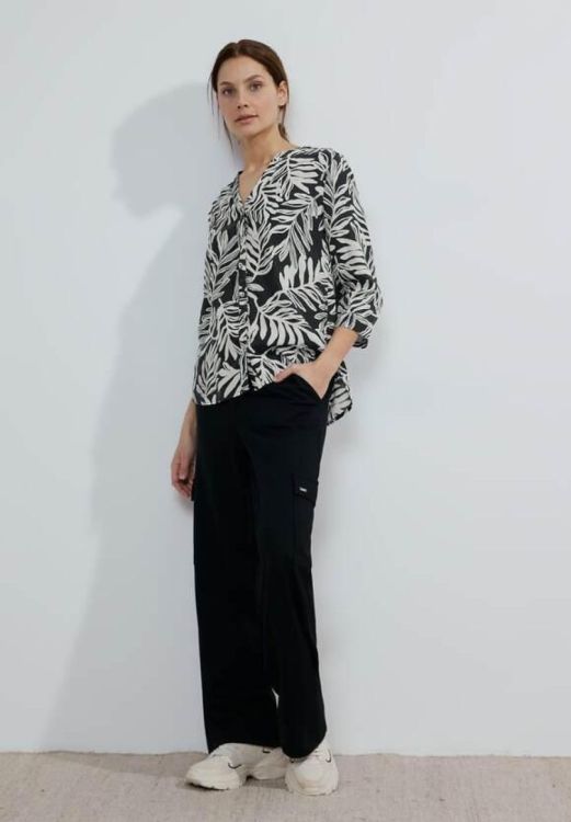 Cecil Small Leafs Print Blouse (04.344507/20001) - WeekendMode