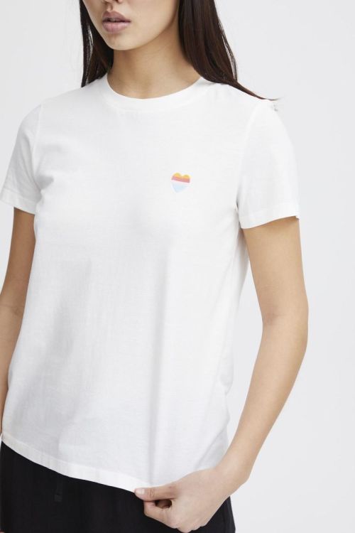 ICHI T-shirt s/s (20121421/White) - WeekendMode