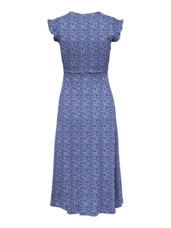 Only ONLMAY LIFE S/L WRAP MIDI DRESS JRS NOOS (15257520/Dazzling Blue Mia ditsy) - WeekendMode