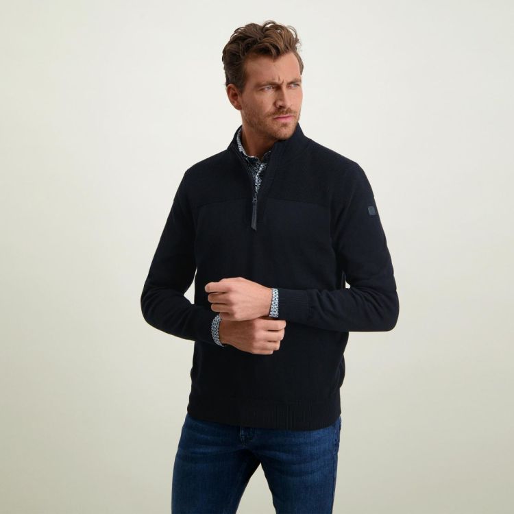 State of Art Pullover Sportzip Plain WD (131-23816-5900) - WeekendMode