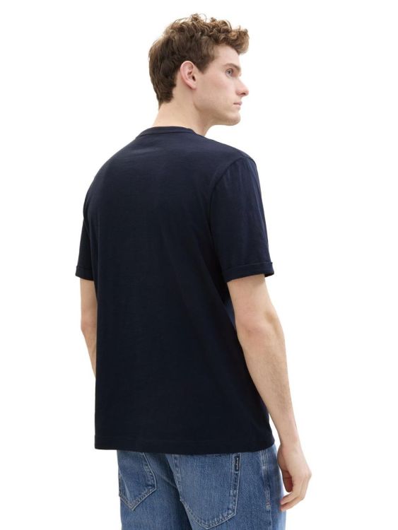 Tom Tailor Men Casual printed t-shirt (1041787/10668 sky captain blue) - WeekendMode