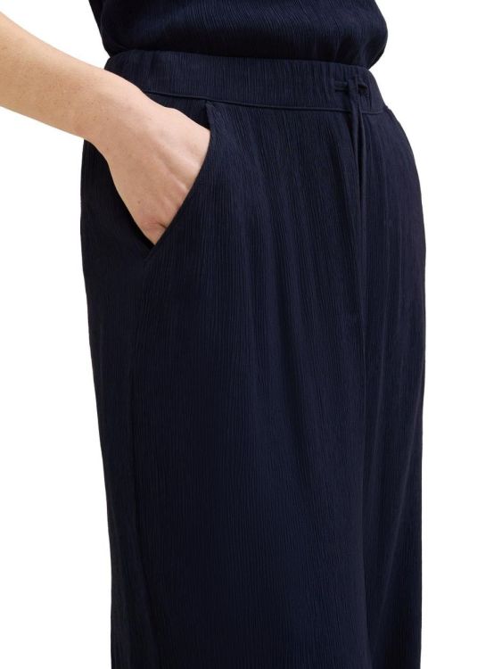 Tom Tailor Women culotte crinkle pants (1041917/10668 sky captain blue) - WeekendMode