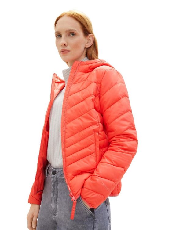Tom Tailor Women light weight puffer jacket (1035807/11042 Plain Red) - WeekendMode