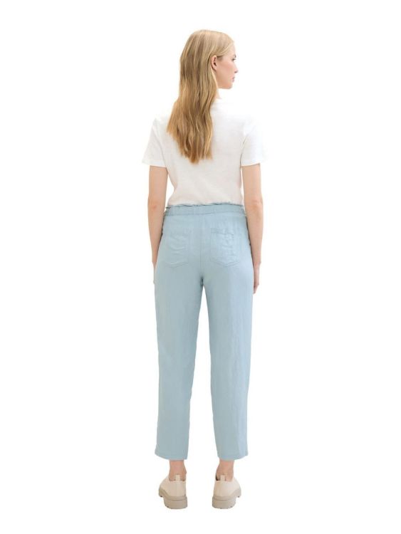 Tom Tailor Women loose fit linen pants (1041914/30463 dusty mint blue) - WeekendMode
