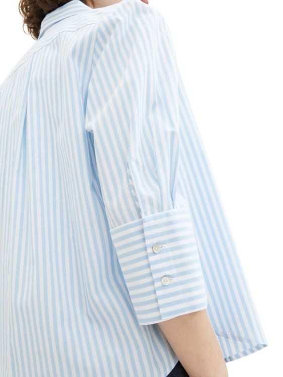 Tom Tailor Women striped blouse (1040316/34795 blue white vertical stripe) - WeekendMode