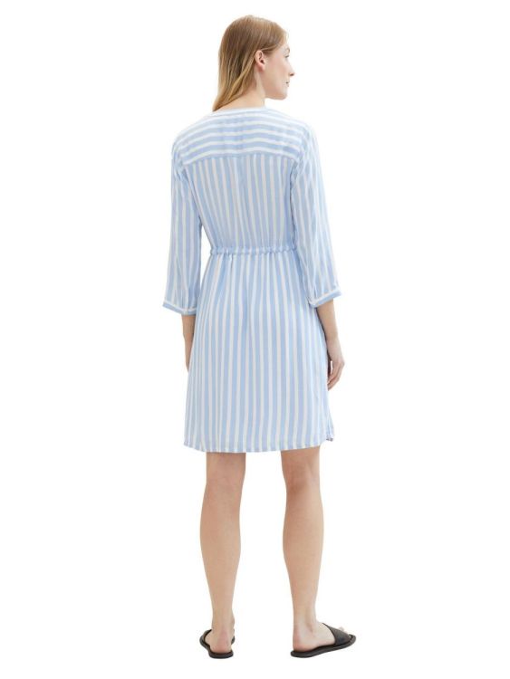 Tom Tailor Women striped dress NOS (1041204/35221 offwhite blue vertical str) - WeekendMode