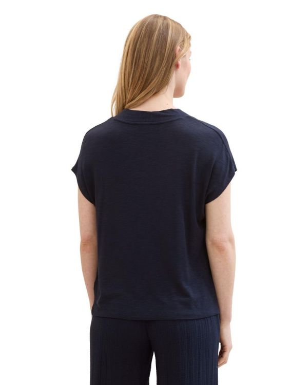 Tom Tailor Women T-shirt v-neck (1041537/10668 sky captain blue) - WeekendMode